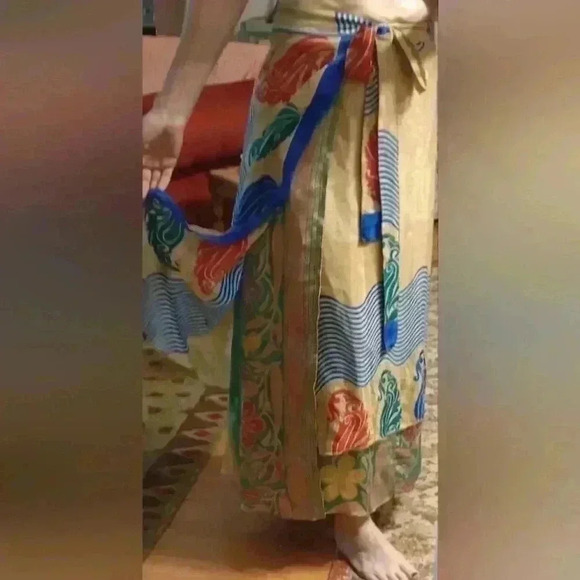 Full Length Maxi Wrap Skirt NWOT - Picture 3 of 10